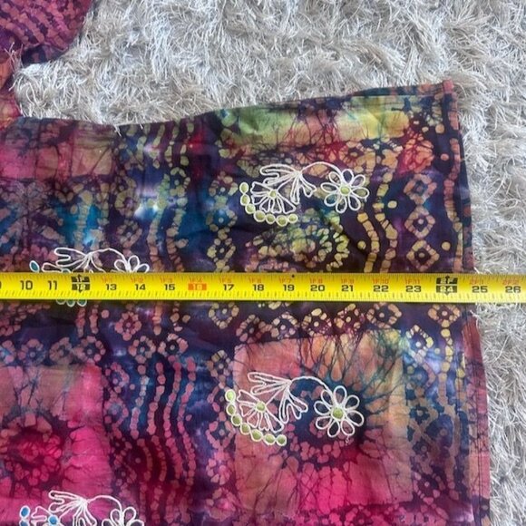 Unique Handmade Bohemian Patchwork Floral Embroidered Long Sleeve Top - Women’s - Picture 5 of 7